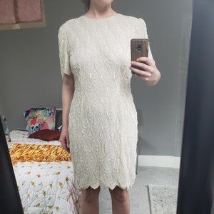 ivory vintage dress